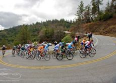 Riders climb. Riders climb.