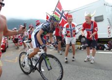 Alejandro Valverde on his way to victory in stage 17 of the Tour de France 2012. Photo Fotoreporter Sirotti. Alejandro Valverde on his way to victory in stage 17 of the Tour de France 2012. Photo Fotoreporter Sirotti.