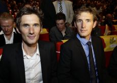 Frank Schleck (left) and Andy Schleck. Photo Fotoreporter Sirotti. Frank Schleck (left) and Andy Schleck. Photo Fotoreporter Sirotti.