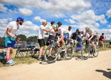 Frenchman Anthony Turgis on his way to victory in stage 9 of Tour de France 2024