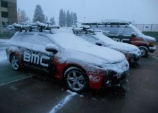 Is there a dark shadow following the Amgen Tour of California?