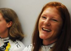Carla Swart (Right, Team HTC-HighRoad). Photo by Brian Hodes. Carla Swart (Right, Team HTC-HighRoad). Photo by Brian Hodes.