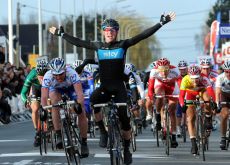 Christopher Sutton wins Kuurne-Bruxelles-Kuurne 2011. Christopher Sutton wins Kuurne-Bruxelles-Kuurne 2011.