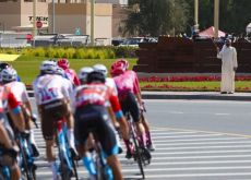 Cyclists cornering in Dubai streets