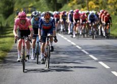 Cyclists attack during stage 3 of Criterium du Dauphine