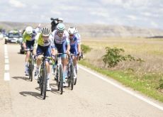 Cyclists in breakaway