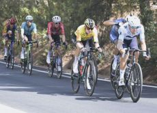 Cyclists in breakaway group