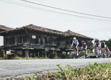 Cyclists during stage 16 of Vuelta a Espana 2024