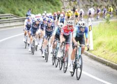 Decathlon-AG2R leading the peloton