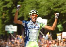 Eros Cappechi (Team Liquigas-Cannondale) wins stage 18 of Giro d'Italia 2011. Photo Fotoreporter Sirotti.