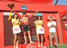 Igor Anton (Team Euskaltel) is the new 2010 Tour of Spain leader. Photo copyright Fotoreporter Sirotti.