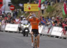 Igor Anton wins and reclaims the overall 2010 Tour of Spain lead. Photo copyright Fotoreporter Sirotti.