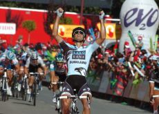 Juan Jose Haedo powers to victory in stage 16 of the Vuelta a Espana 2011. Photo Fotoreporter Sirotti.