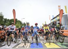 Classification leaders at the start of stage 6 of Criterium du Dauphine
