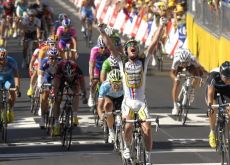 Mark Cavendish finally gets his 2010 Tour de France stage win! Photo copyright Fotoreporter Sirotti.