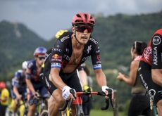 | A.S.O. Matteo Trentin in breakaway group during Tour de France