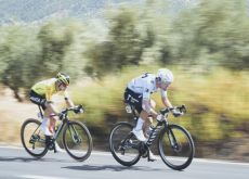 Two cyclists in breakaway