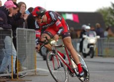 Team BMC Racing's Taylor Phinney on the road to victory in stage 1 of the 2012 Giro d'Italia in Denmark. Photo Fotoreporter Sirotti. Team BMC Racing's Taylor Phinney on the road to victory in stage 1 of the 2012 Giro d'Italia in Denmark. Photo Fotoreporter Sirotti.