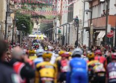 Cyclists passing through Terni