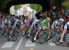 The final kilometer of today's Tour de France stage. Photo Fotoreporter Sirotti. The final kilometer of today's Tour de France stage. Photo Fotoreporter Sirotti.