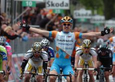 Tyler Farrar is one of six riders ready for their third Grand Tour of 2010. Photo copyright Fotoreporter Sirotti.