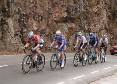 Victor Campenaerts and other riders in breakaway