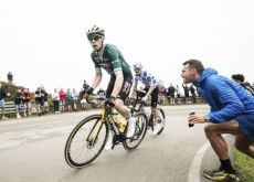 Wout van Aert leading the breakaway