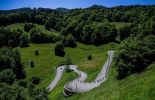 Curvy roads in Pyrenees
