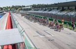 Tour de France riders on the Imola race track